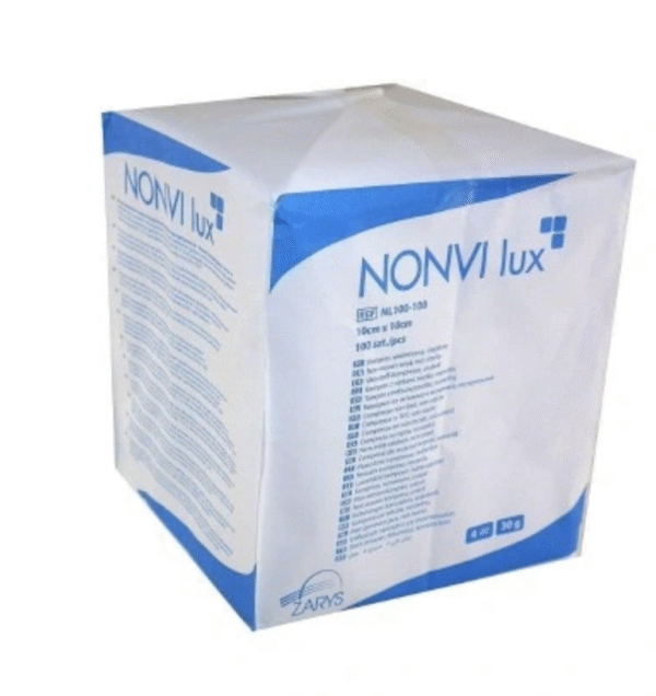 Non-sterile nonwoven swabs 10cm x 10cm, pack of 100 x 5 pc