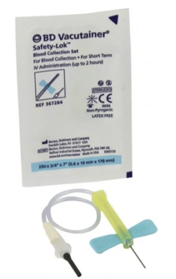BD Vacutainer Safety-Lok Blood Collection Butterfly Needles 0.6 x 19 mm - Image 3