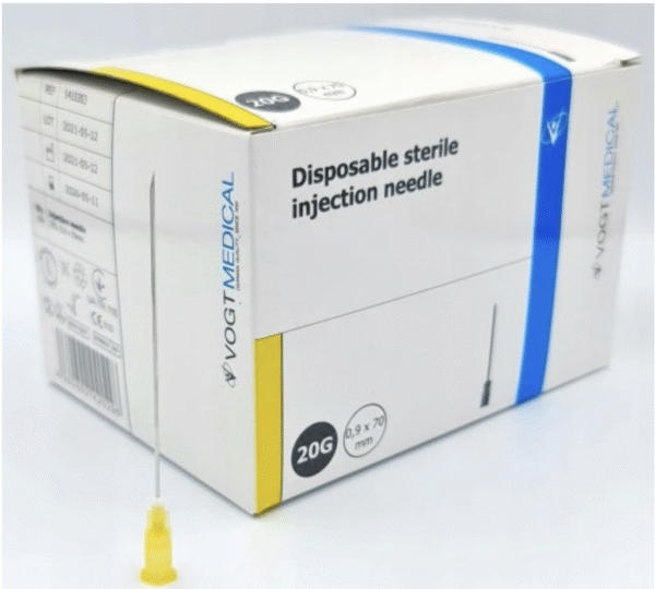 Vogt Medical Hypodermic Needle 0.9 mm x 70 mm – 20G (Box of 100) - Image 2
